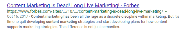 content marketing clickbait
