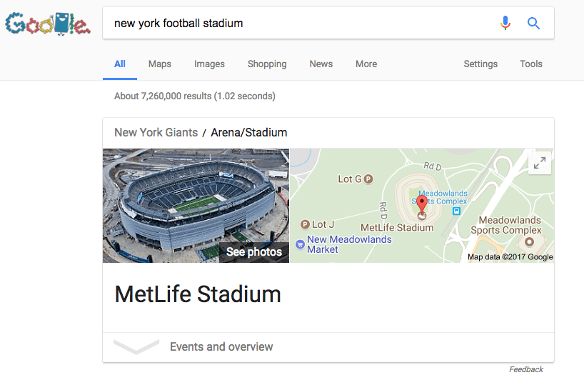 google search query for foot ball